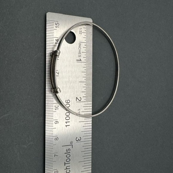 950 Sterling Silver Expandable Bangle - Picture 3 of 4